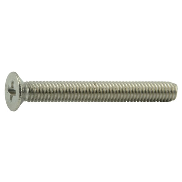 Midwest Fastener M3-0.50 x 25 mm Phillips Flat Machine Screw, Plain Stainless Steel, 20 PK 38024